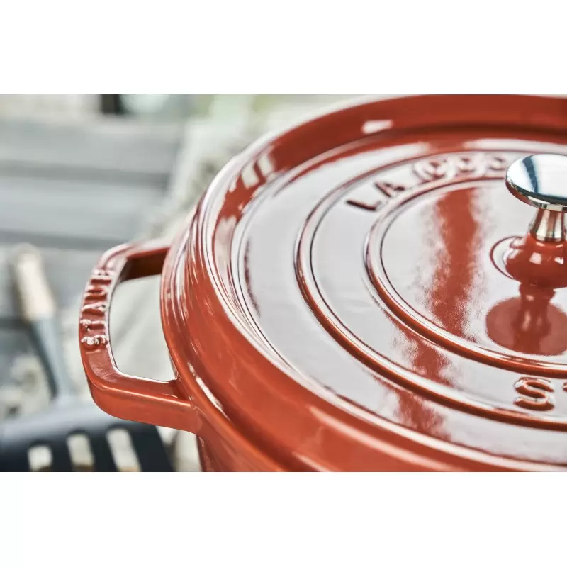 STAUB 11028806 Staub 7-qt Round Dutch Oven - Burnt Orange