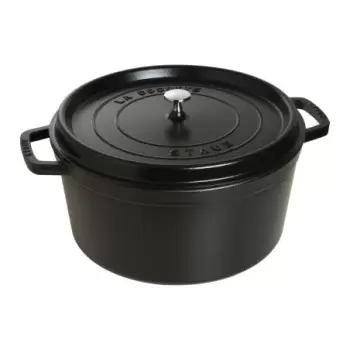 STAUB 1103425 Staub 13.25-qt Round Dutch Oven - Black
