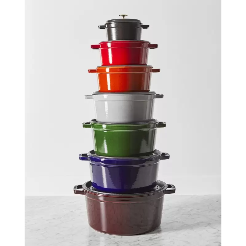 STAUB 1103487 Staub 13.25-qt Round Dutch Oven - Grenadine