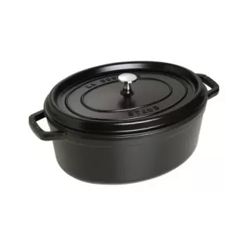 STAUB 1103325 Staub 7-qt Oval Dutch Oven - Black