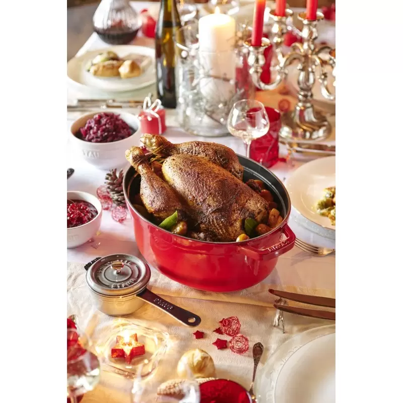 STAUB 1103306 Staub 7-qt Oval Dutch Oven - Cherry