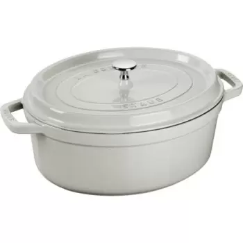STAUB 11033107 Staub 7-qt Oval Dutch Oven - White Truffle