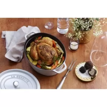 STAUB 11033107 Staub 7-qt Oval Dutch Oven - White Truffle
