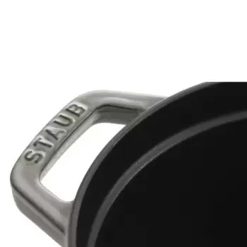 STAUB 1103318 Staub 7-qt Oval Dutch Oven - Graphite Grey