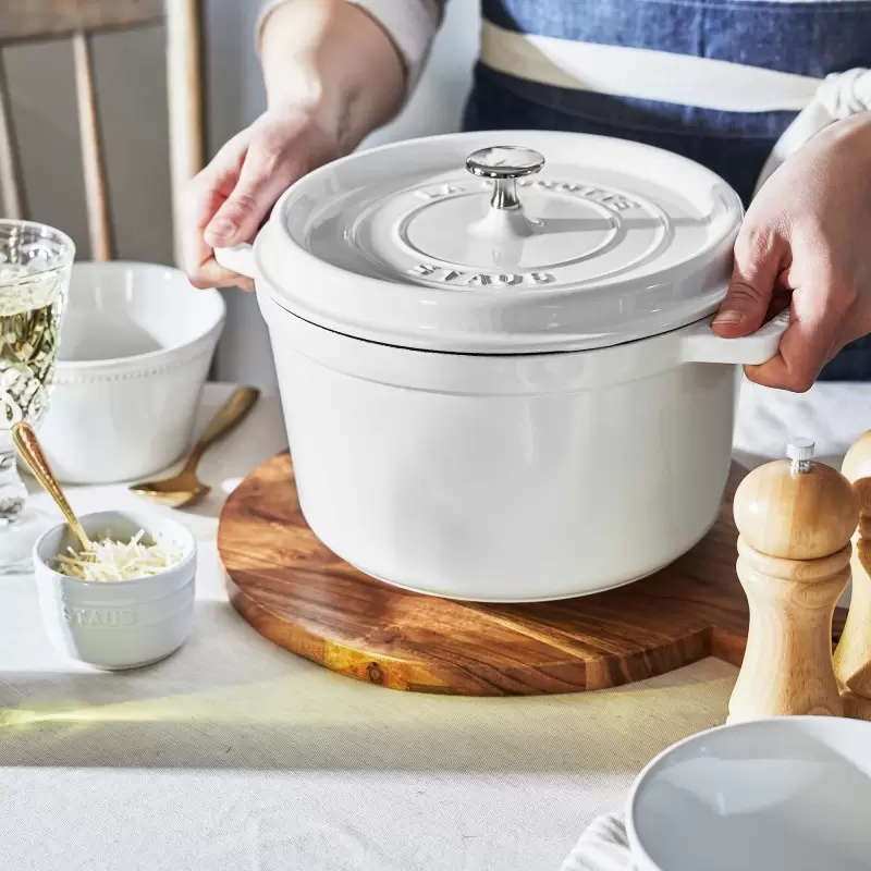 STAUB 12502402 Staub 5.00-qt Tall Dutch Oven - White