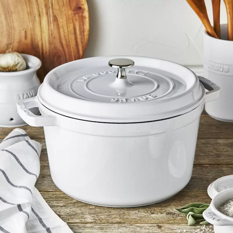 STAUB 12502402 Staub 5.00-qt Tall Dutch Oven - White