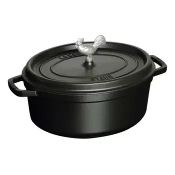 STAUB 1123123 Staub 5.75-qt Coq au Vin Dutch Oven - Black