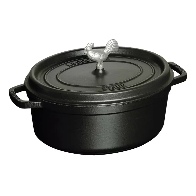 STAUB 1123123 Staub 5.75-qt Coq au Vin Dutch Oven - Black