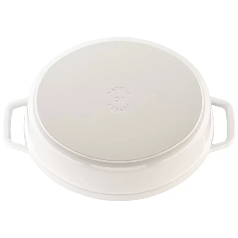 STAUB 1123102 Staub 5.75-qt Coq au Vin Dutch Oven - White