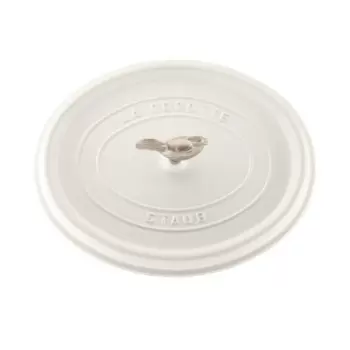 STAUB 1123102 Staub 5.75-qt Coq au Vin Dutch Oven - White