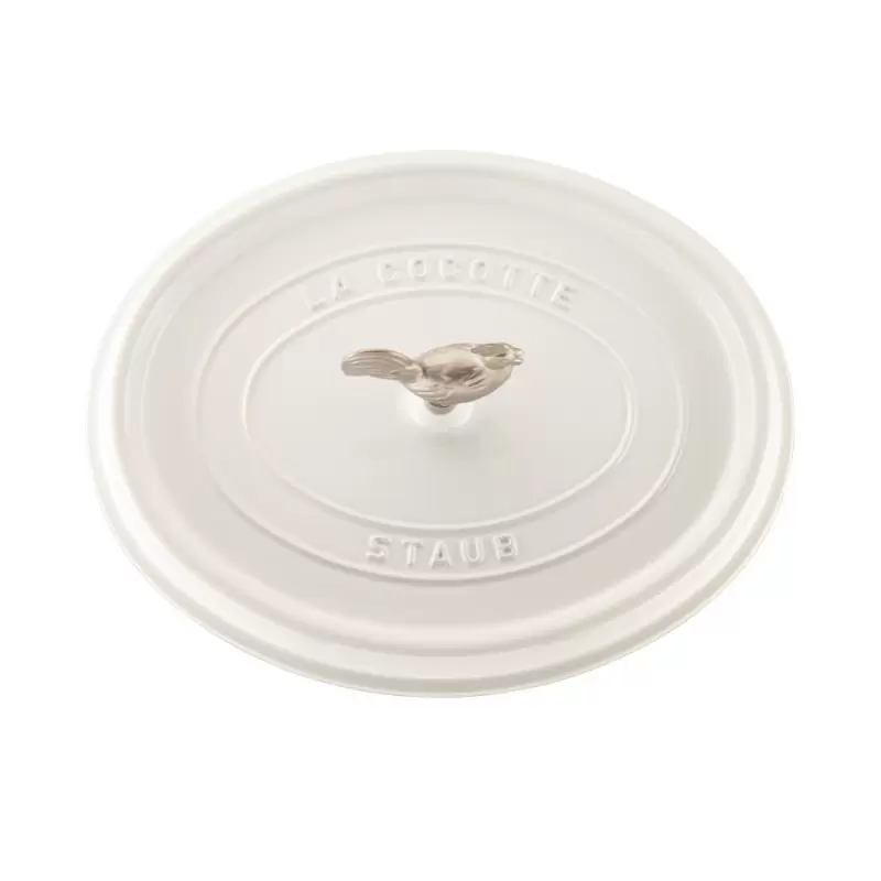 STAUB 1123102 Staub 5.75-qt Coq au Vin Dutch Oven - White
