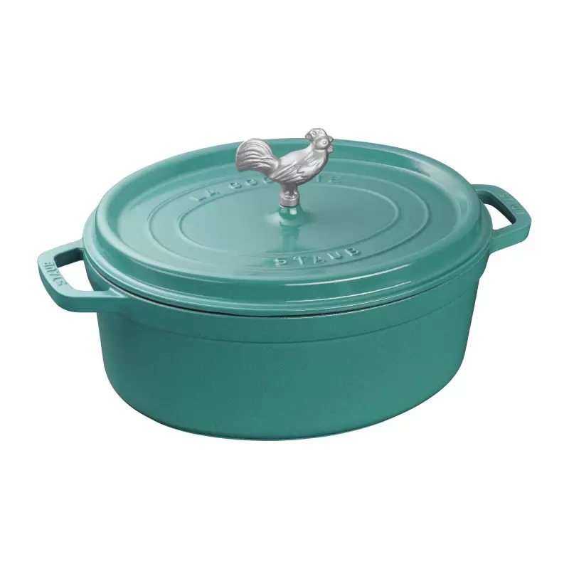 STAUB 11231105 Staub 5.75-qt Coq au Vin Dutch Oven - Turquoise