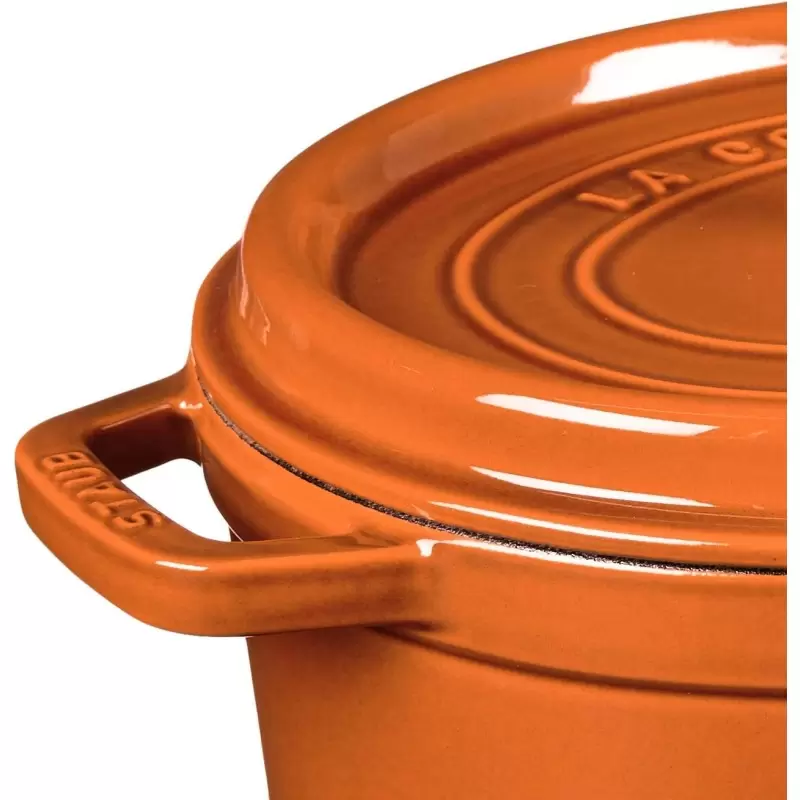STAUB 11231806 Staub 5.75-qt Coq au Vin Dutch Oven - Burnt Orange