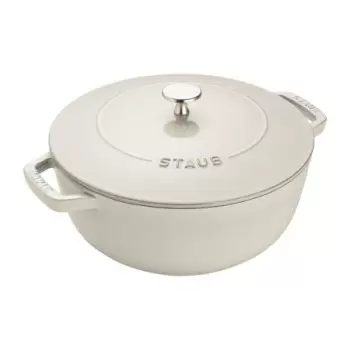 STAUB 117324107 Staub 3.75-qt Essential French Oven - White Truffle