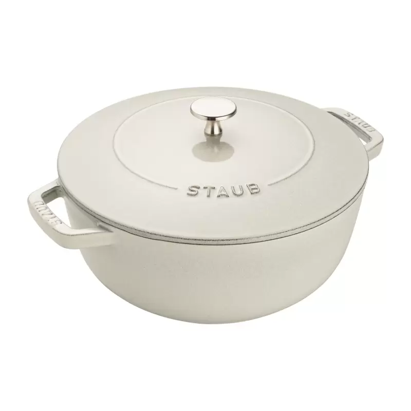 STAUB 117324107 Staub 3.75-qt Essential French Oven - White Truffle STAUB 117324107 Staub 3.75-qt Essential French Oven - White Truffle