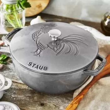 STAUB 11752418 Staub 3.75-qt Essential French Oven Rooster Lid - Gr...