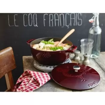 STAUB 11752487 Staub 3.75-qt Essential French Oven Rooster Lid - Gr...