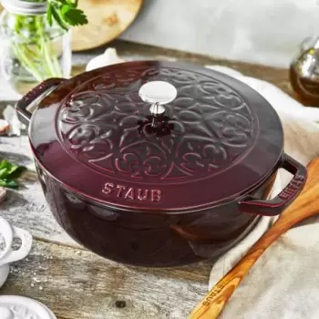 STAUB 11212487 Staub 3.75-qt Essential French Oven Lilly Lid - Gren...