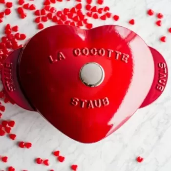 STAUB 1100006 Staub 1.75-qt Heart Dutch Oven - Cherry