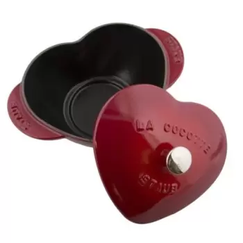 STAUB 1100006 Staub 1.75-qt Heart Dutch Oven - Cherry