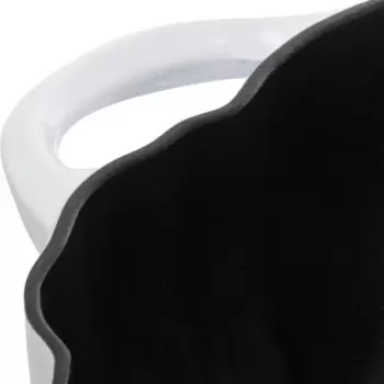 STAUB 1024043 Staub 3.5-qt Pumpkin Dutch Oven - White w/ Stainless ...