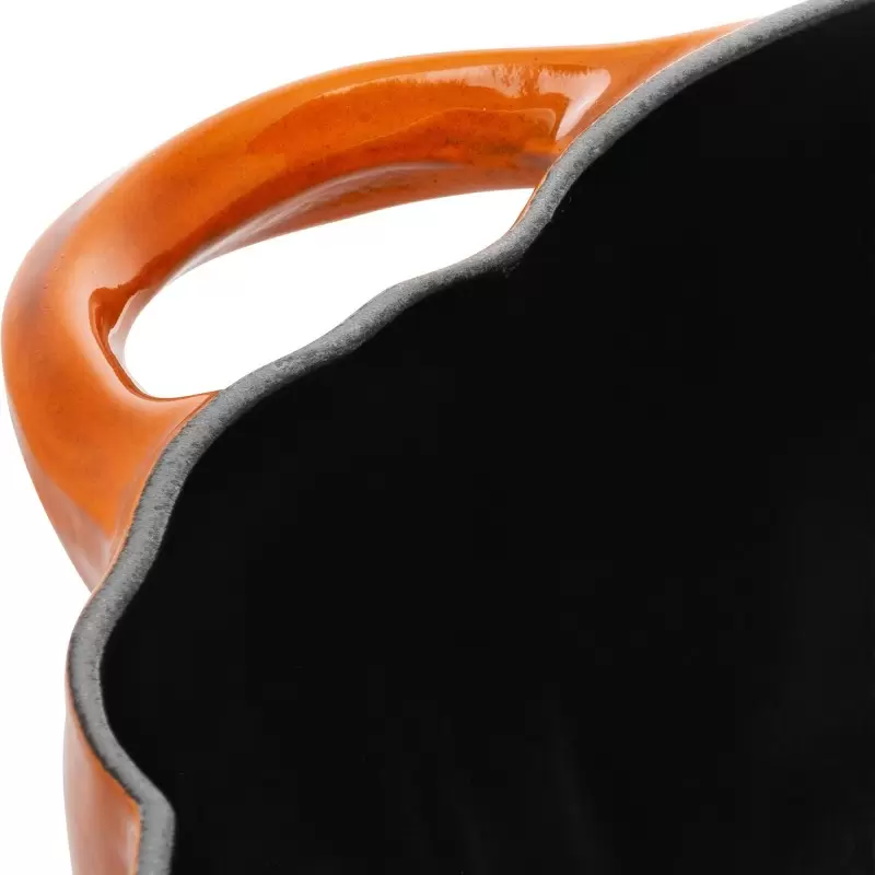 STAUB 1024000 Staub 3.5-qt Pumpkin Dutch Oven - Burnt Orange w/ Sta...