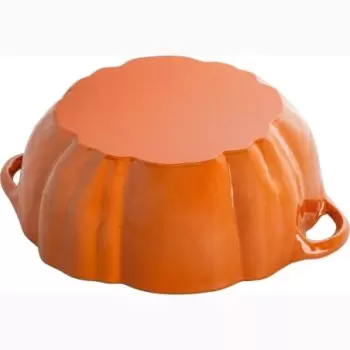 STAUB 1024000 Staub 3.5-qt Pumpkin Dutch Oven - Burnt Orange w/ Sta...