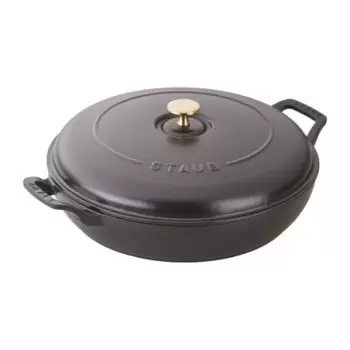 STAUB 13003023 Staub 3.5-qt Braiser - Black