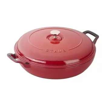 STAUB 13003006 Staub 3.5-qt Braiser - Cherry