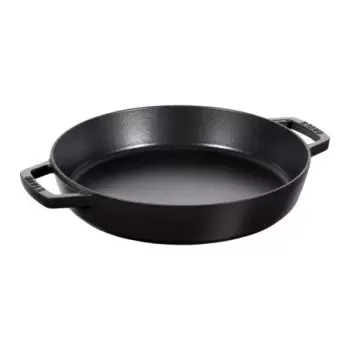 STAUB 1313425 Staub 13" Double Handle Fry Pan - Black