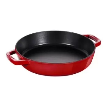 STAUB 1313406 Staub 13" Double Handle Fry Pan - Cherry