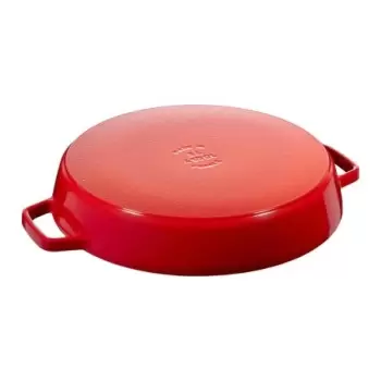 STAUB 1313406 Staub 13" Double Handle Fry Pan - Cherry