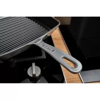 STAUB 12123018 Staub 12" Square Grill Pan - Graphite Grey