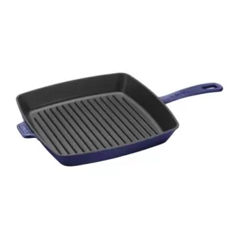 STAUB 12123091 Staub 12" Square Grill Pan - Dark Blue