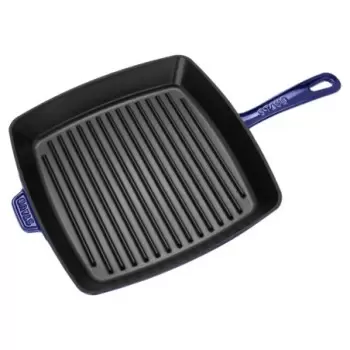 STAUB 12123091 Staub 12" Square Grill Pan - Dark Blue