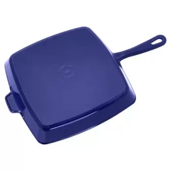STAUB 12123091 Staub 12" Square Grill Pan - Dark Blue