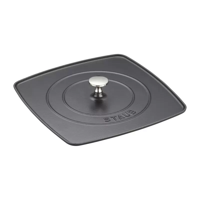 STAUB 1203123 Staub 10.3" Square Grill Press - Black