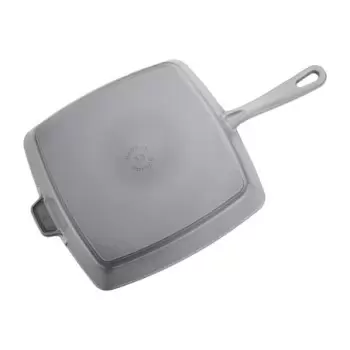 STAUB 19313018 Staub 12" Square Grill Pan & Press Set - Graphite Grey