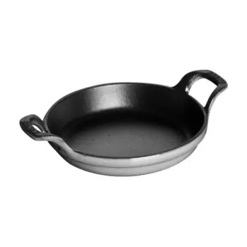 STAUB 1301118 Staub 4.5" Mini Round Gratin Baking Dish - Graphite Grey