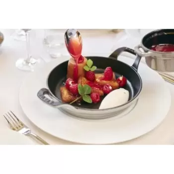 STAUB 1301618 Staub 6" Round Gratin Baking Dish - Graphite Grey