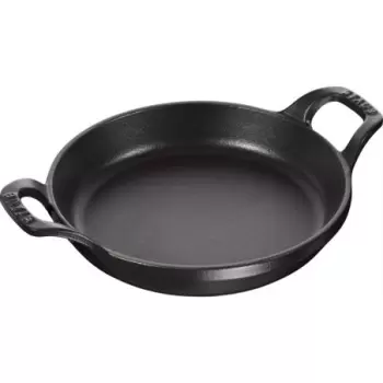 STAUB 1302023 Staub 7.5" Round Gratin Baking Dish - Black