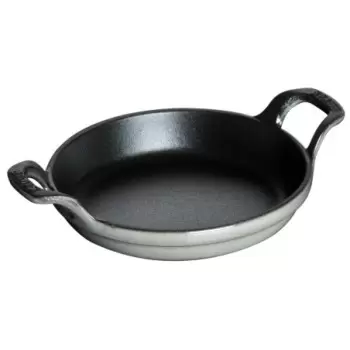 STAUB 1302018 Staub 7.5" Round Gratin Baking Dish - Graphite Grey