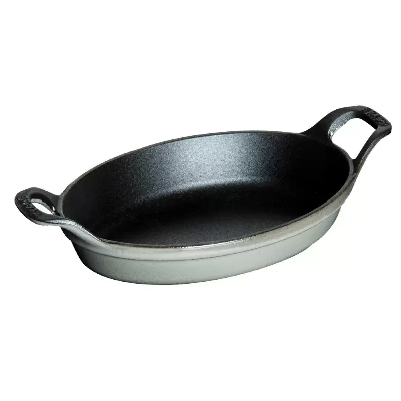 STAUB 13003218 Staub 12.5" X 9" Oval Baking Dish - Graphite Grey