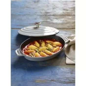 STAUB 1332318 Staub 9" X 6.6" Oval Covered Baking Dish - Graphite Grey