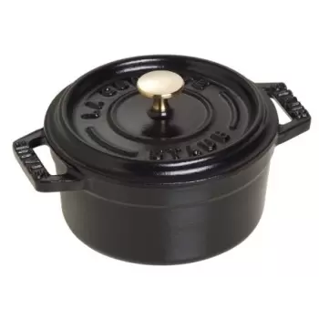 STAUB 1101025 Staub 0.25-qt Mini Round Dutch Oven - Black