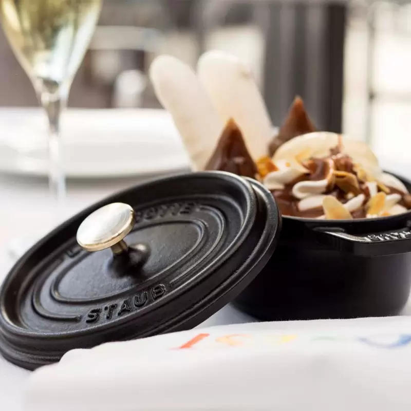 STAUB 1101025 Staub 0.25-qt Mini Round Dutch Oven - Black