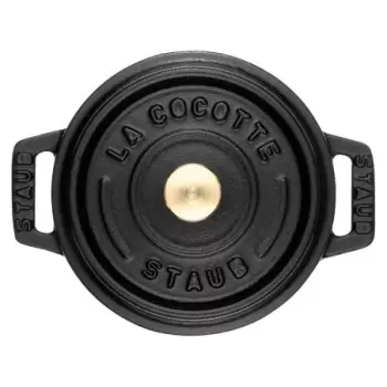STAUB 1101025 Staub 0.25-qt Mini Round Dutch Oven - Black