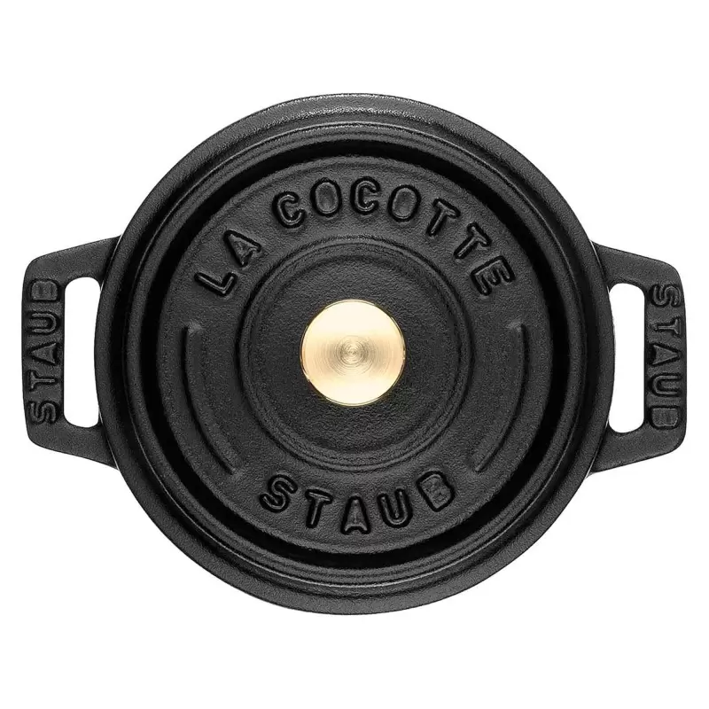 STAUB 1101025 Staub 0.25-qt Mini Round Dutch Oven - Black