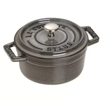 STAUB 1101018 Staub 0.25-qt Mini Round Dutch Oven - Graphite Grey