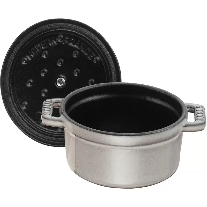 STAUB 1101018 Staub 0.25-qt Mini Round Dutch Oven - Graphite Grey